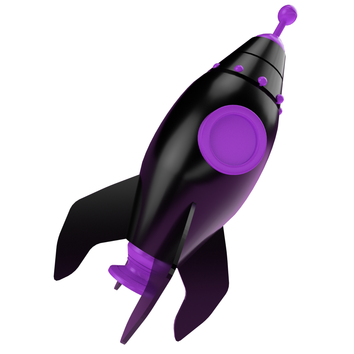 Purple exboost toy rocket